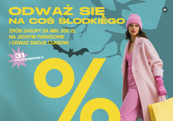 kobieta ubrana na różowo z torbą na zakupy